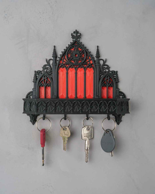 Sanctuary Key Holder - Minimalist Wall Mounted Entryway Organizer
