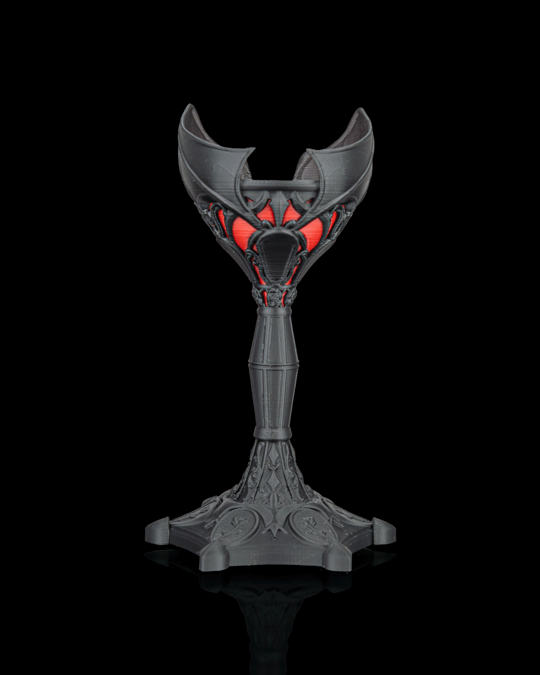 Dark Chalice Candle Holder - Gothic Alternative Table Decor