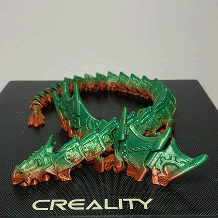 Steampunk Dragon 3D printed figurine