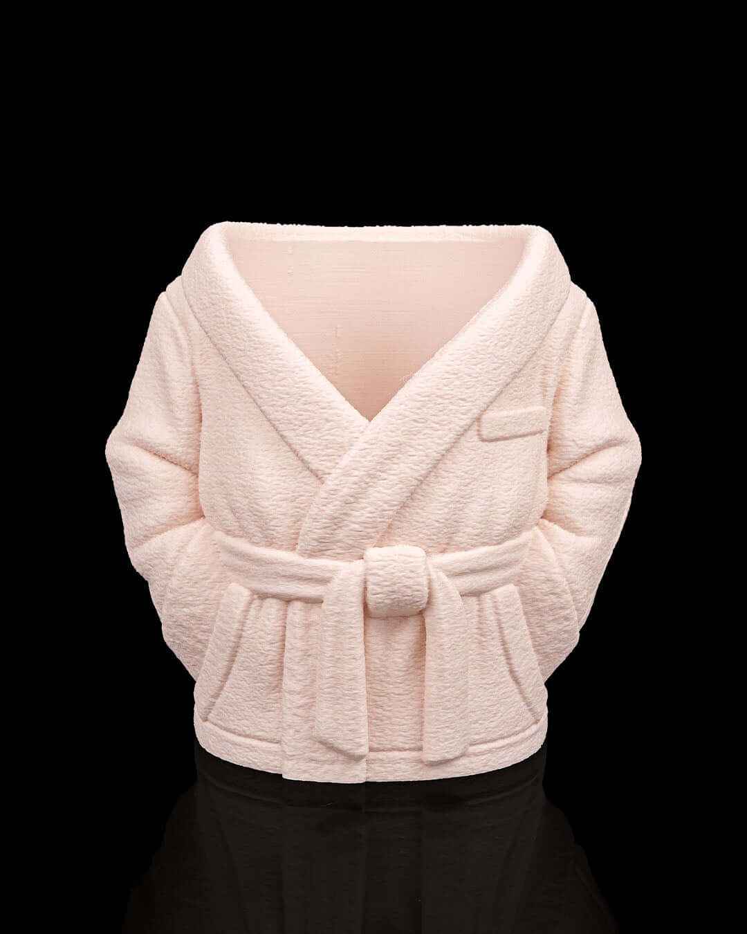 Bathrobe Can Holder - Plush Beverage Relaxer