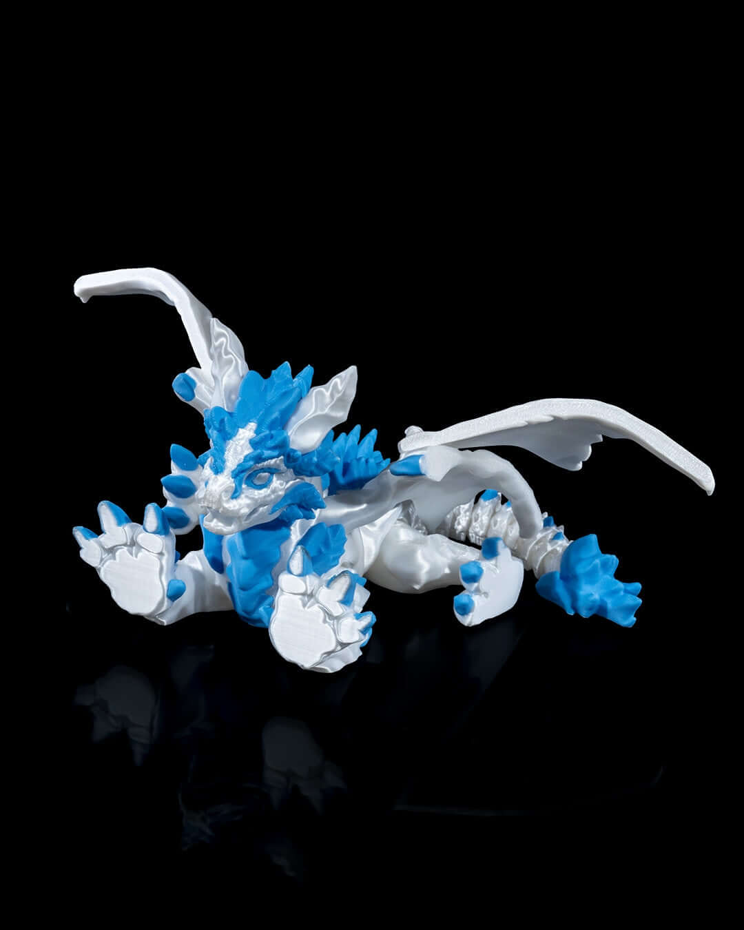 Frosty Dragon decorative figurine display