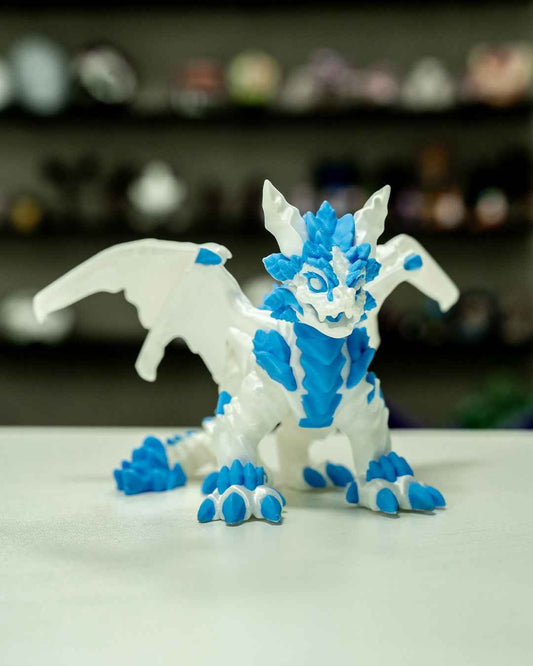 Frosty Dragon – 3D Printed Figurine for Collectors & Decor