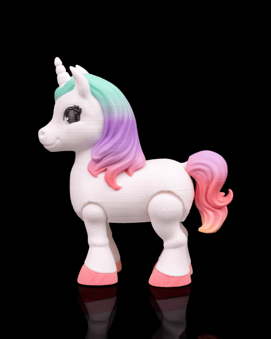 Magic Carousel Unicorn Display - Rotating 3D Printed Stand