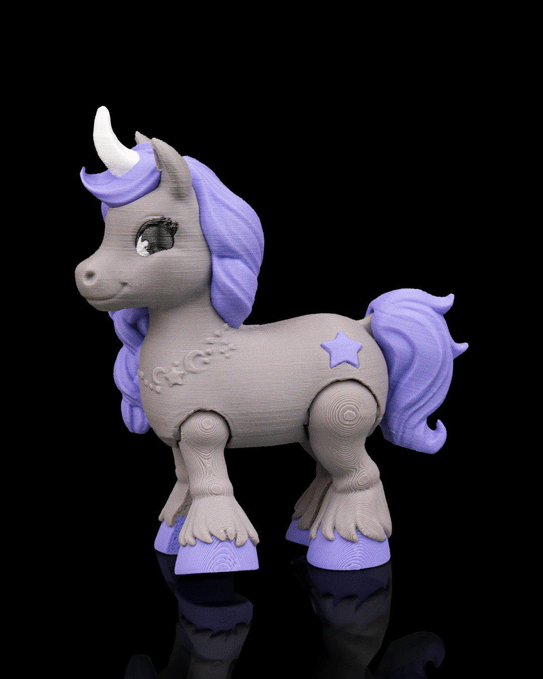 Magic Carousel Unicorn Display - Rotating 3D Printed Stand