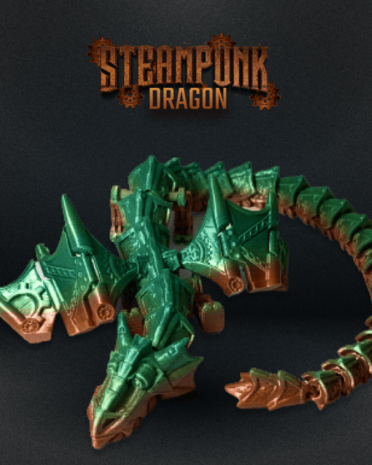 Steampunk Dragon – 3D Printed Figurine for Collectors & Decor