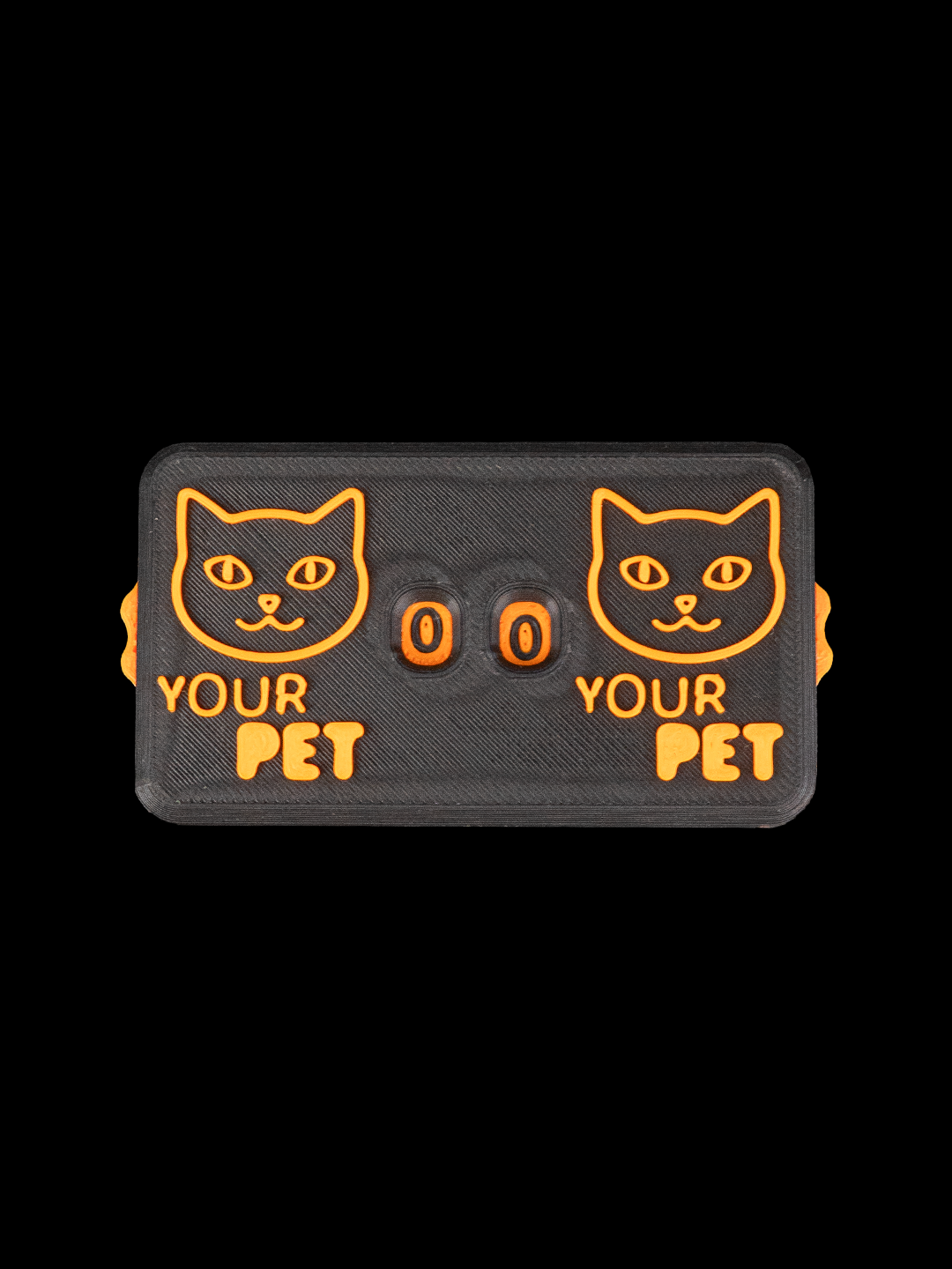 Useful Keychains for Promotion with cat design and buttons for pet tracking.