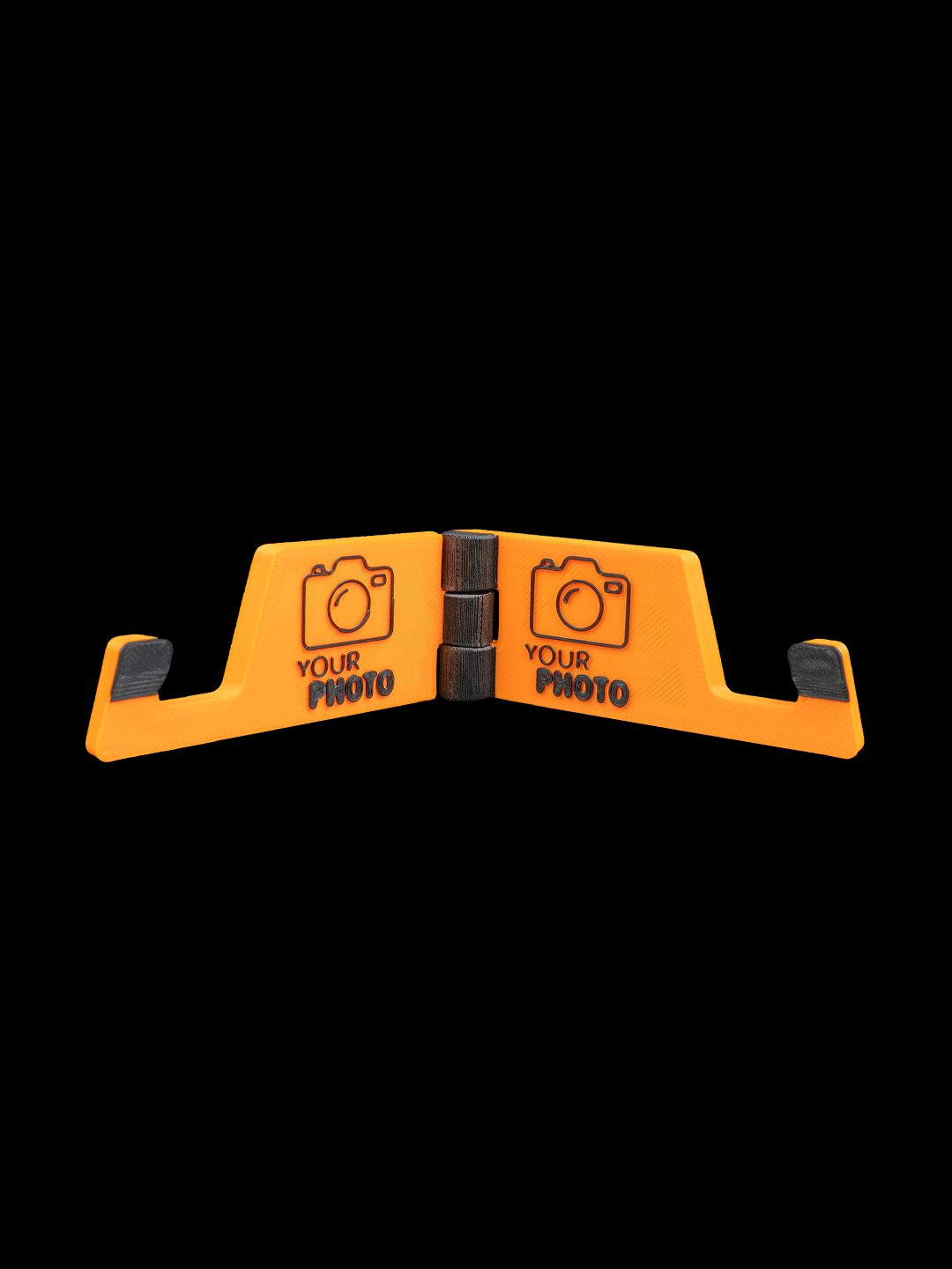 Useful Keychains for Promotion multi-tool keychain in bright orange with photo logo.