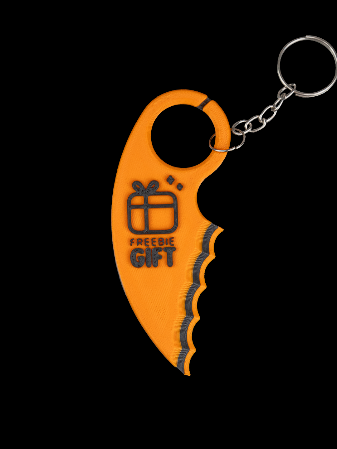 Useful Keychains for Promotion - Orange multi-tool keychain designed as a gift.
