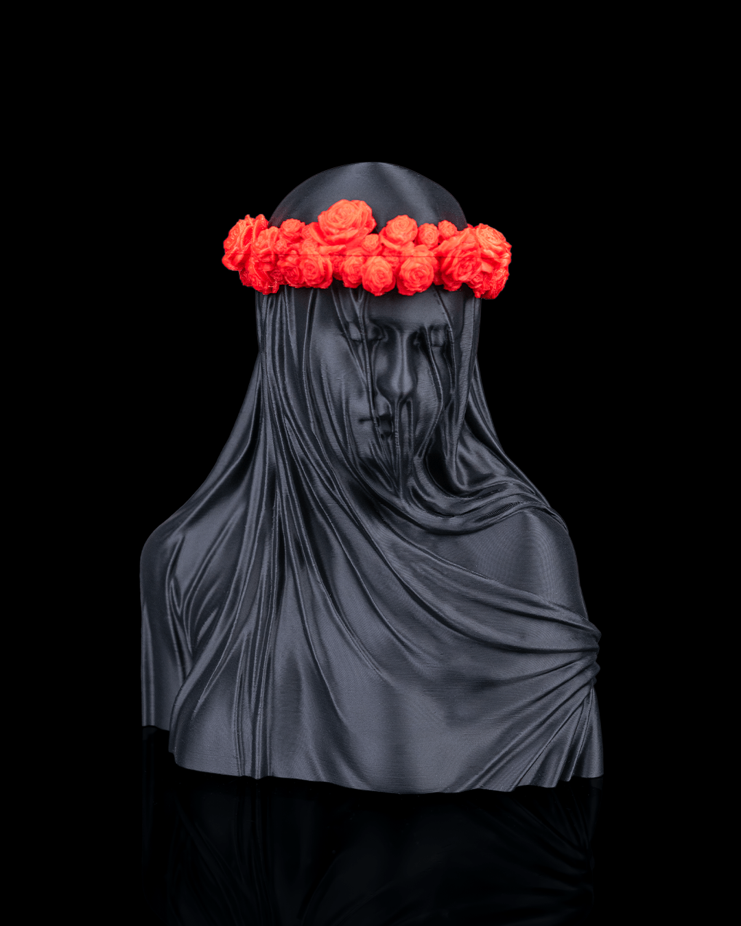Veil of Silence Statue - Abstract Modern Sculptural Art