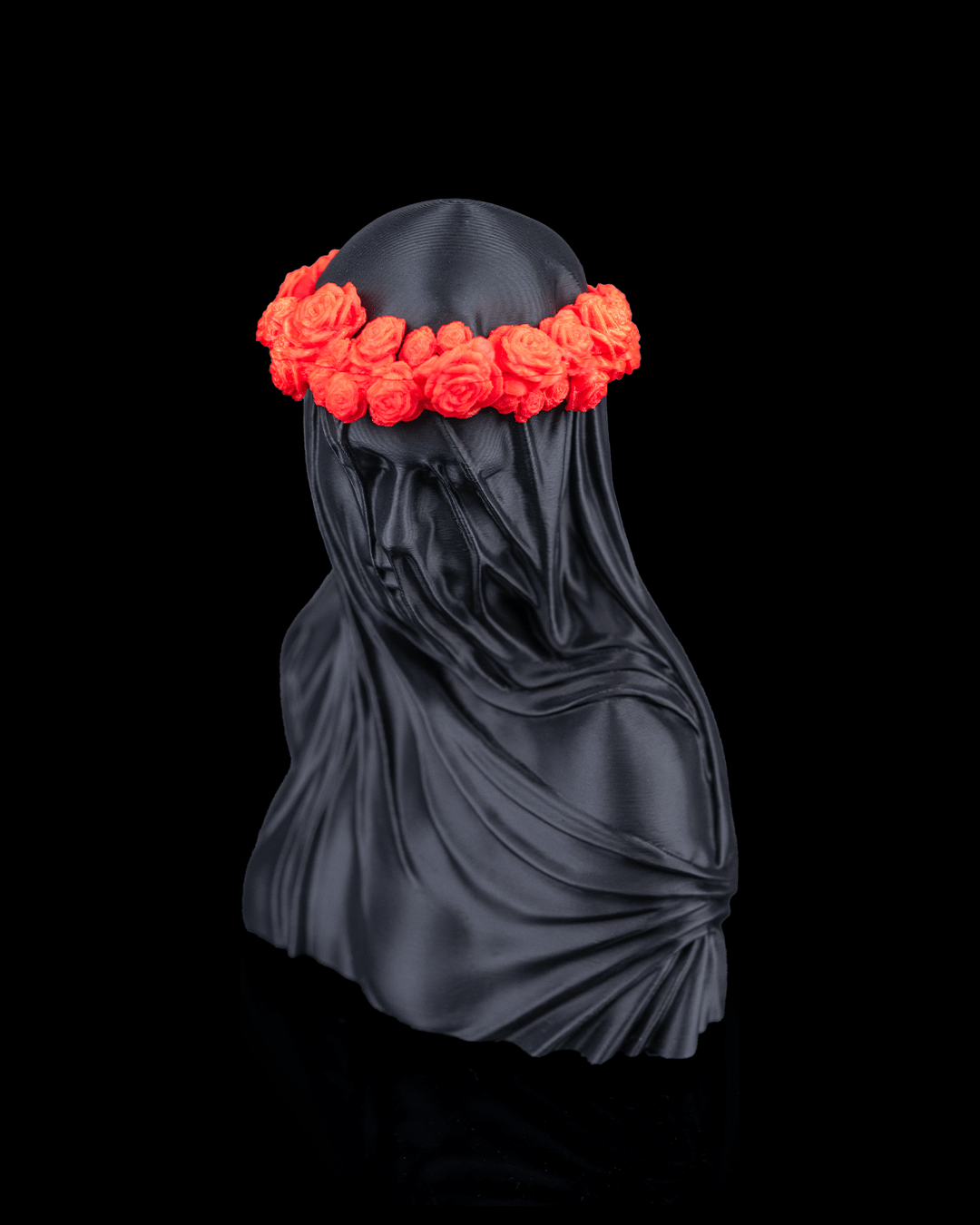 Veil of Silence Statue - Abstract Modern Sculptural Art