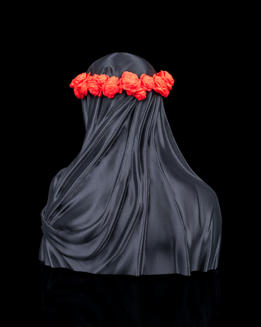 Veil of Silence Statue - Abstract Modern Sculptural Art