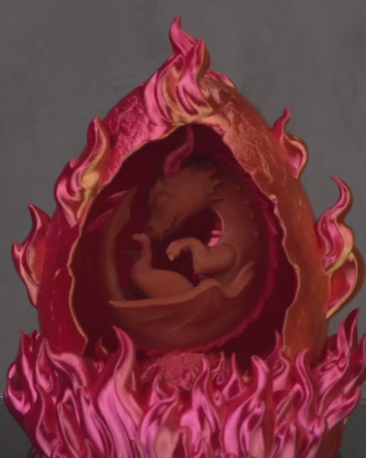 Dragon's Dawn Lights - 3D Printed Elemental Baby Dragon Lamps
